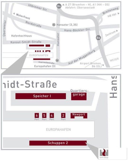 Anfahrtsskizze Kamin-Design